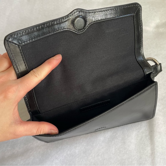 Rebecca Minkoff Black Leather Belt Bag Purse - Picture 6 of 6